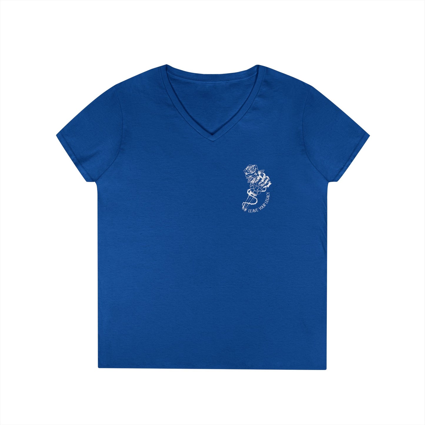 Women's 'Skull Hand' V-Neck T-Shirt