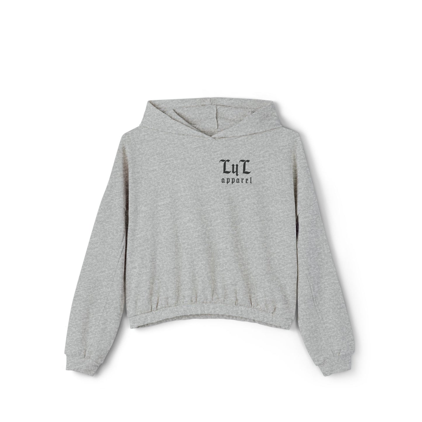 Women's 'Rose and Dagger' Cinched Bottom Hoodie