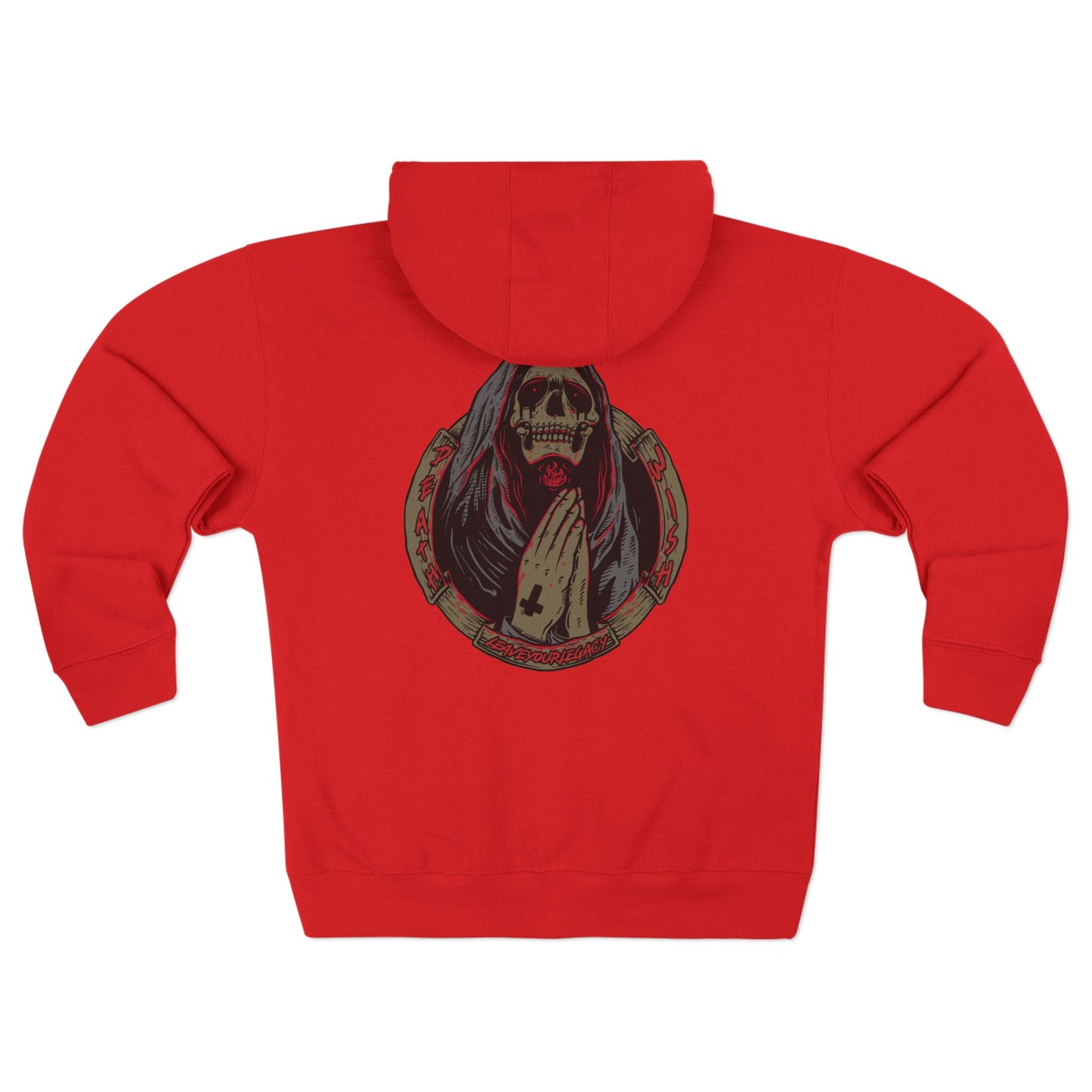 Unisex 'Death Wish' Zip Hoodie