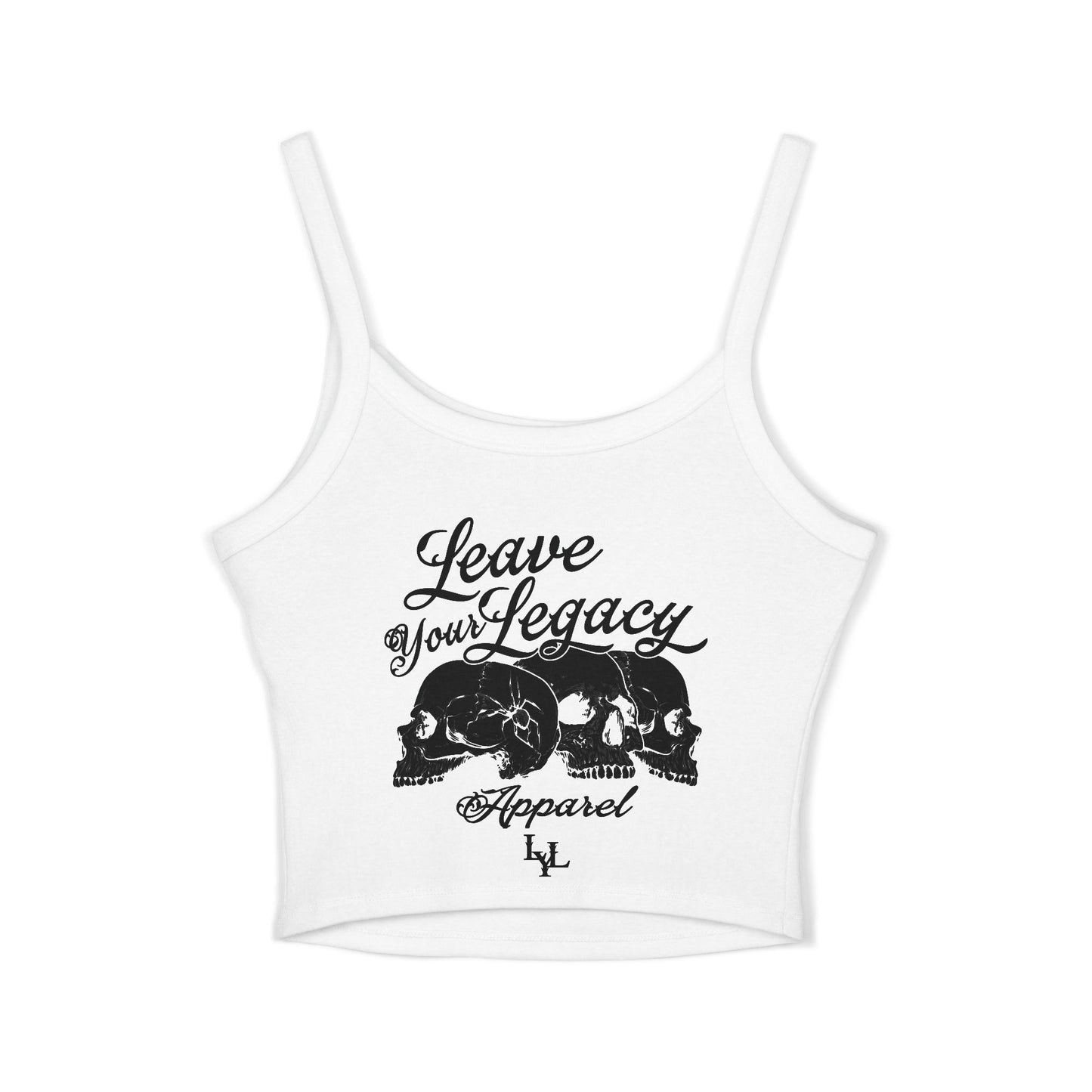 Women's 'Distorted Skull' Spaghetti Strap Tank