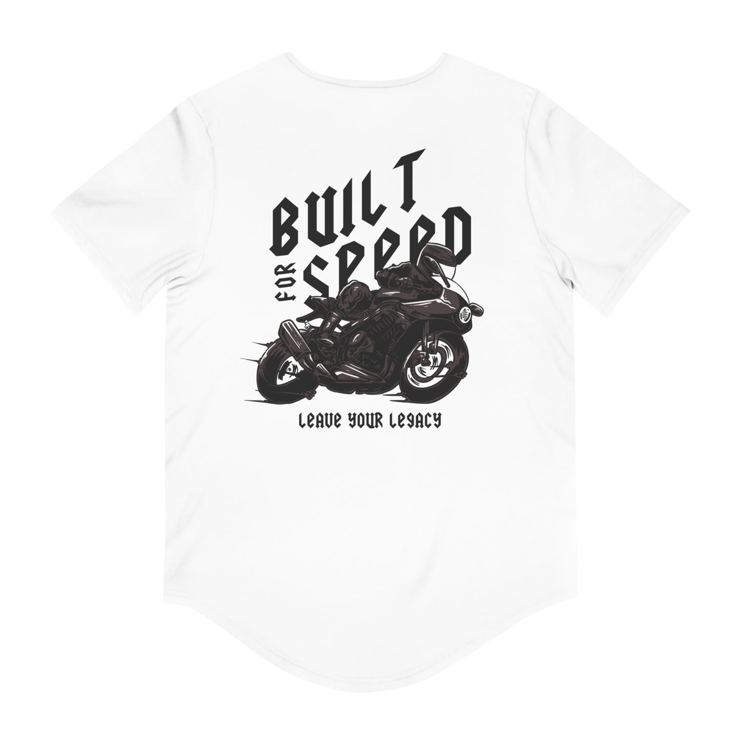 Men's 'Built For Speed' Curved Hem Long Tee