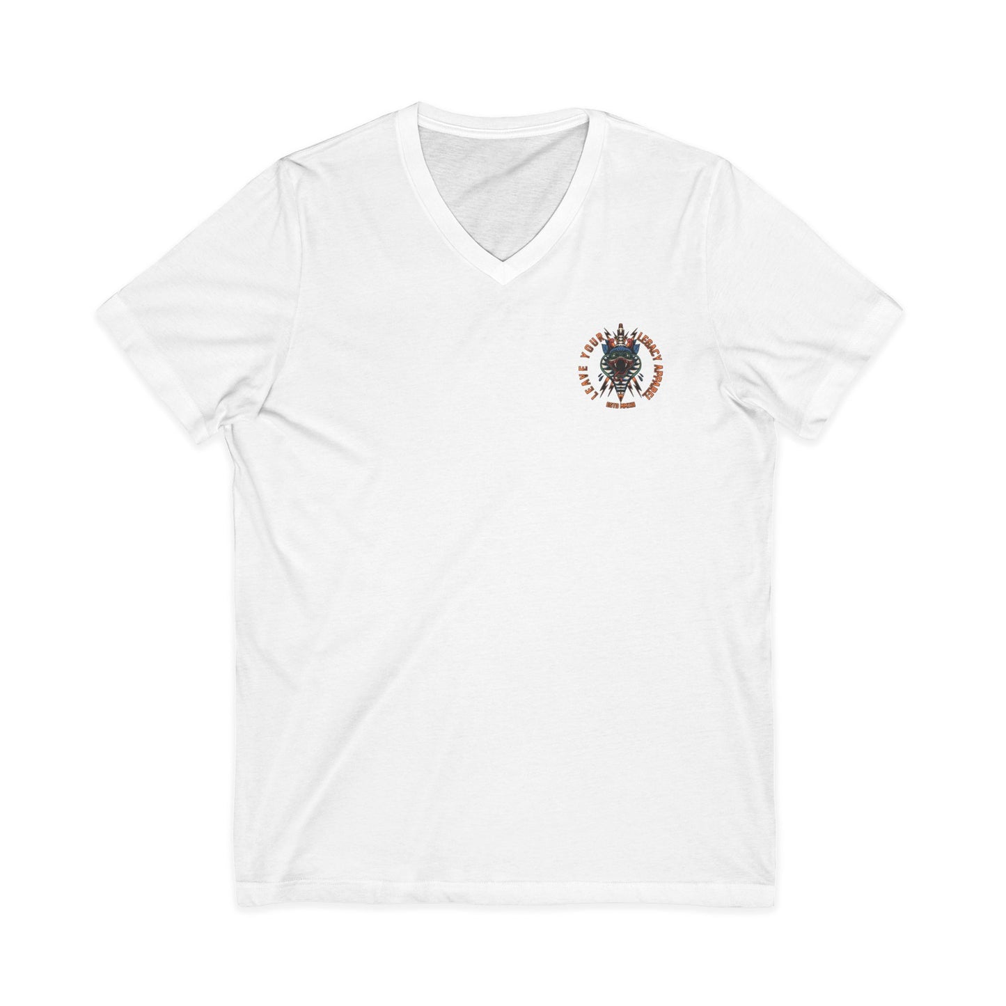 Men's 'Traditional Snake' V-Neck T-Shirt