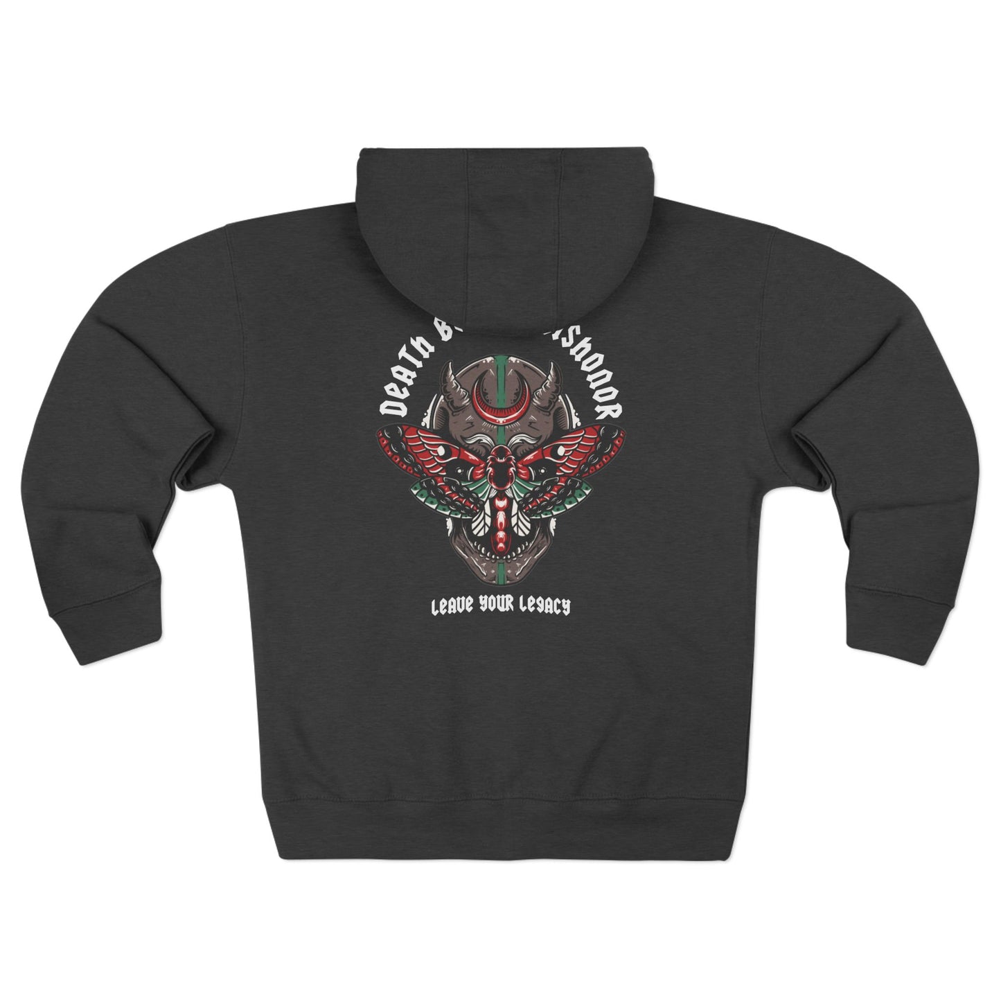 Unisex 'Death Before Dishonor' Zip Hoodie
