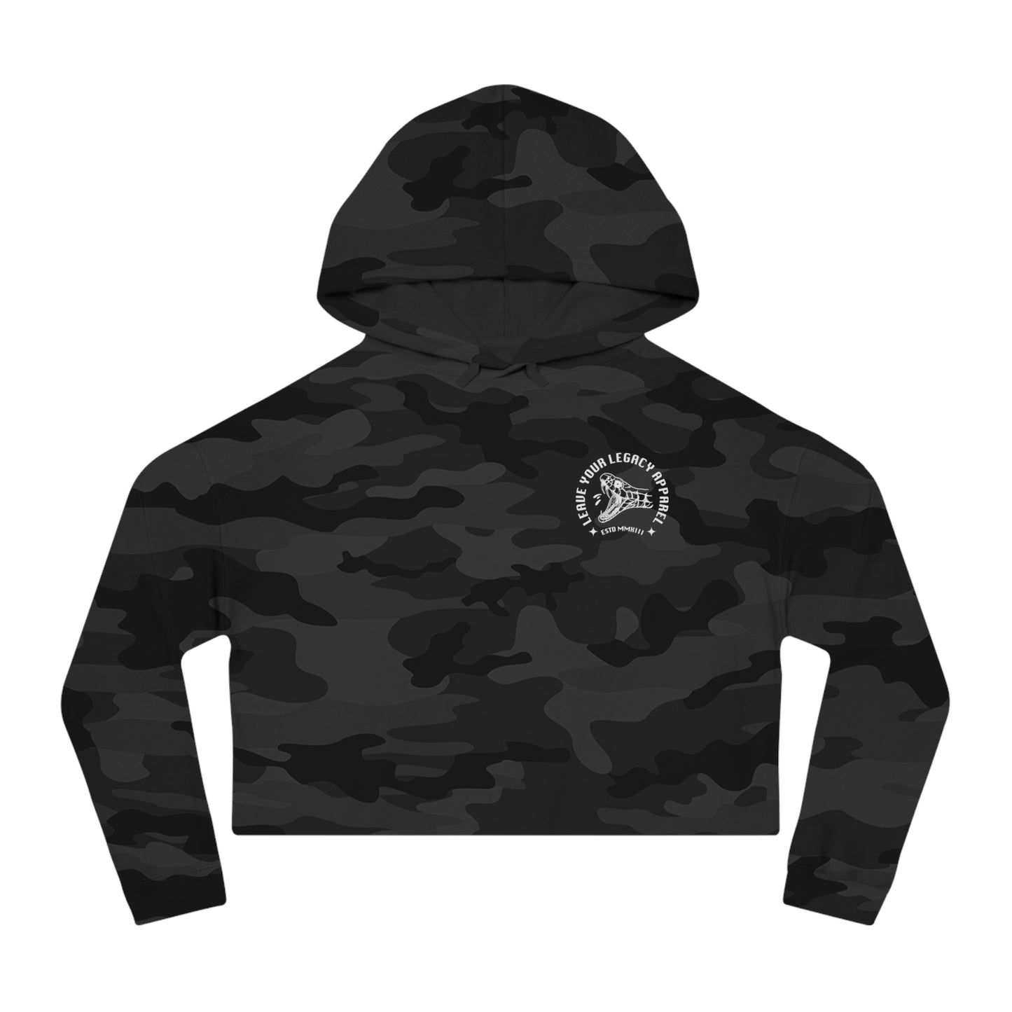 Women's 'Snake Head' Cropped Hoodie