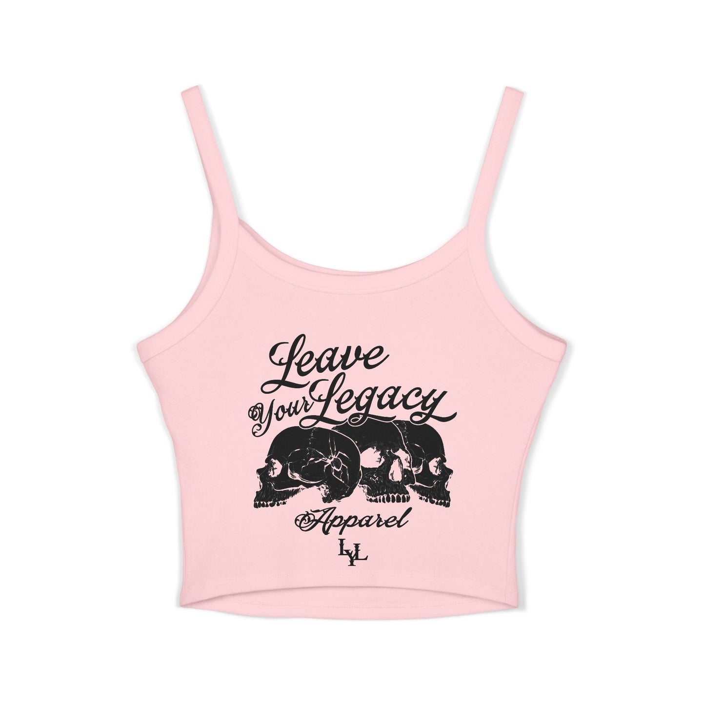 Women's 'Distorted Skull' Spaghetti Strap Tank