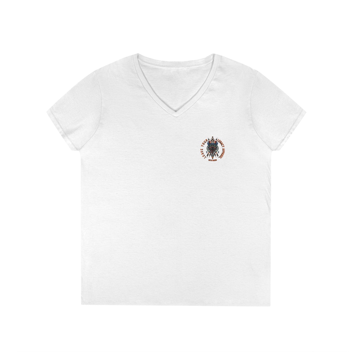 Women's 'Traditional Snake' V-Neck T-Shirt