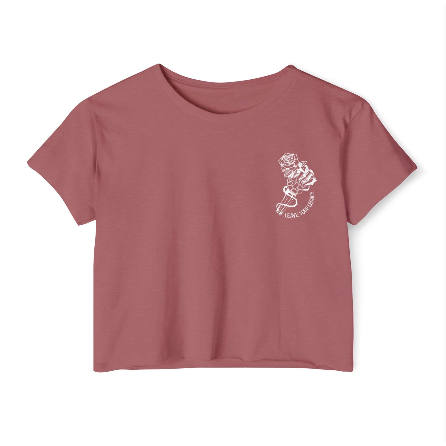 Women's 'Skull Hand' Crop Top