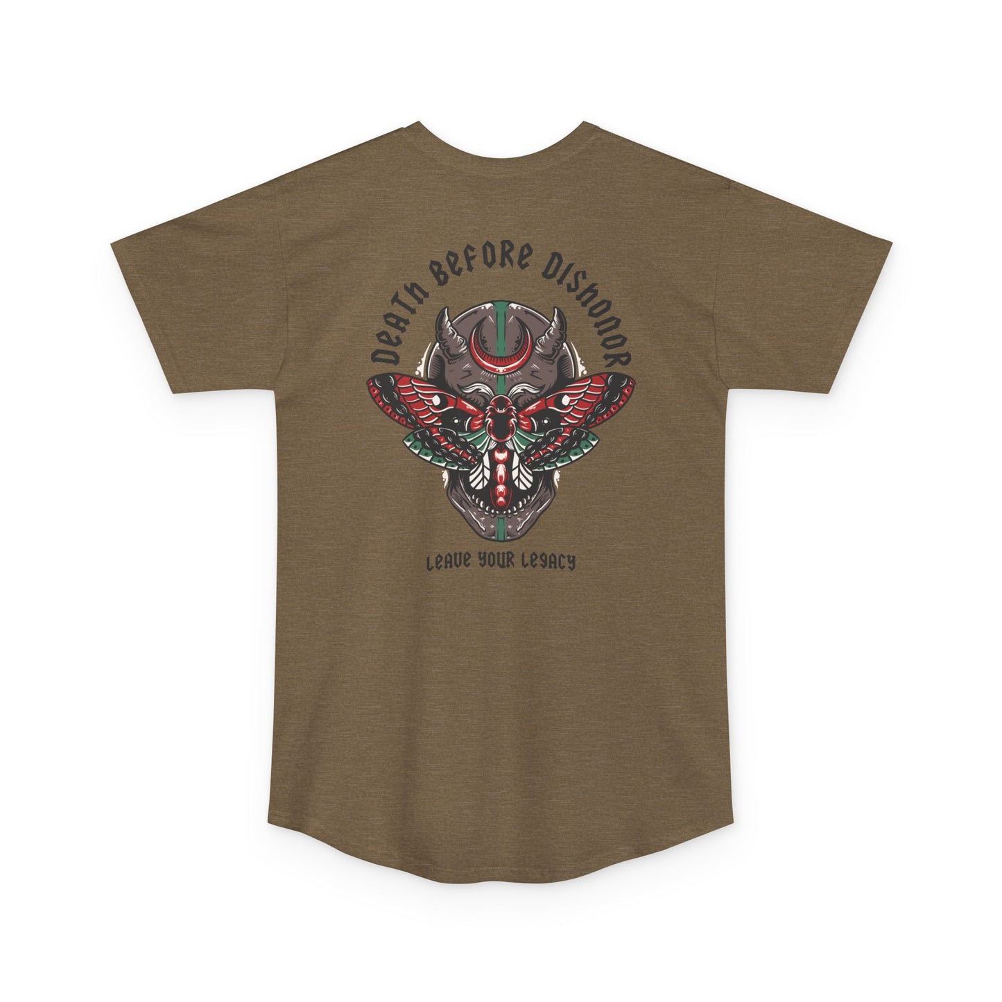 Men's 'Death Before Dishonor' Super Long Body Tee