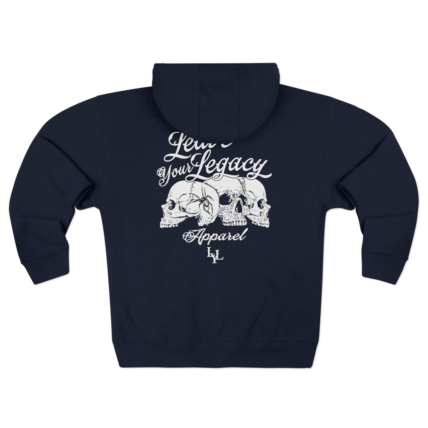 Unisex 'Distorted Skull' Zip Hoodies