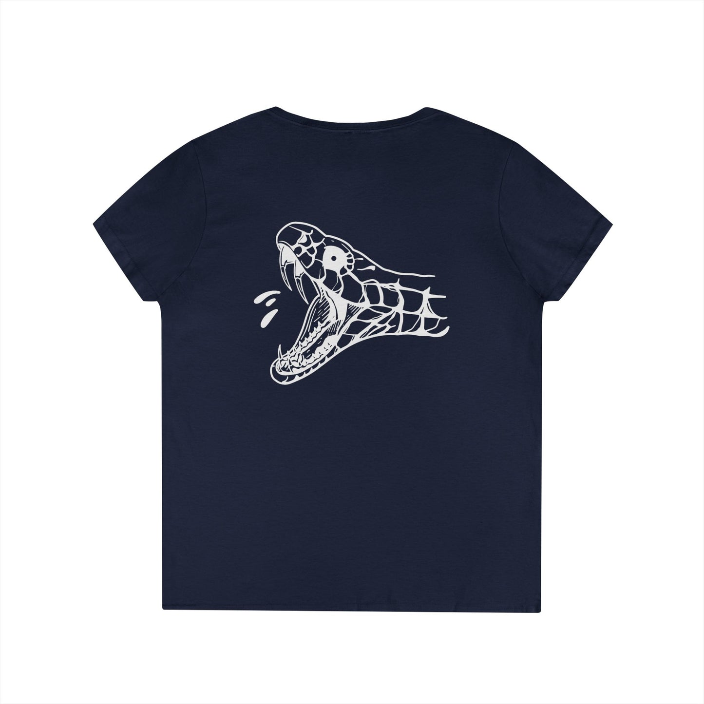 Women's 'Snake Head' V-Neck T-Shirt