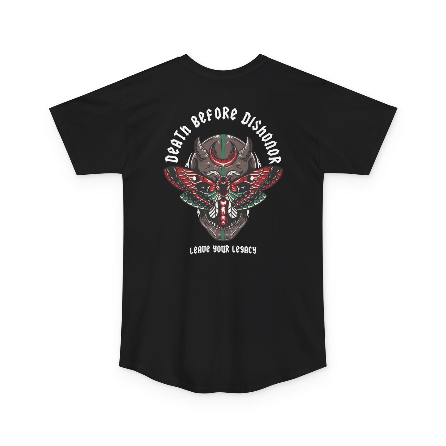 Men's 'Death Before Dishonor' Super Long Body Tee