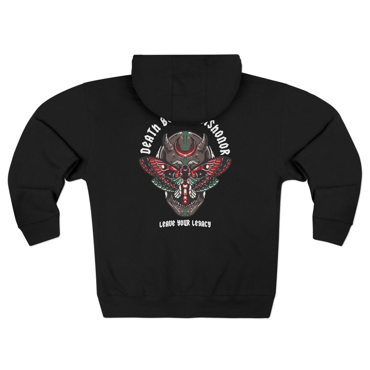 Unisex 'Death Before Dishonor' Zip Hoodie