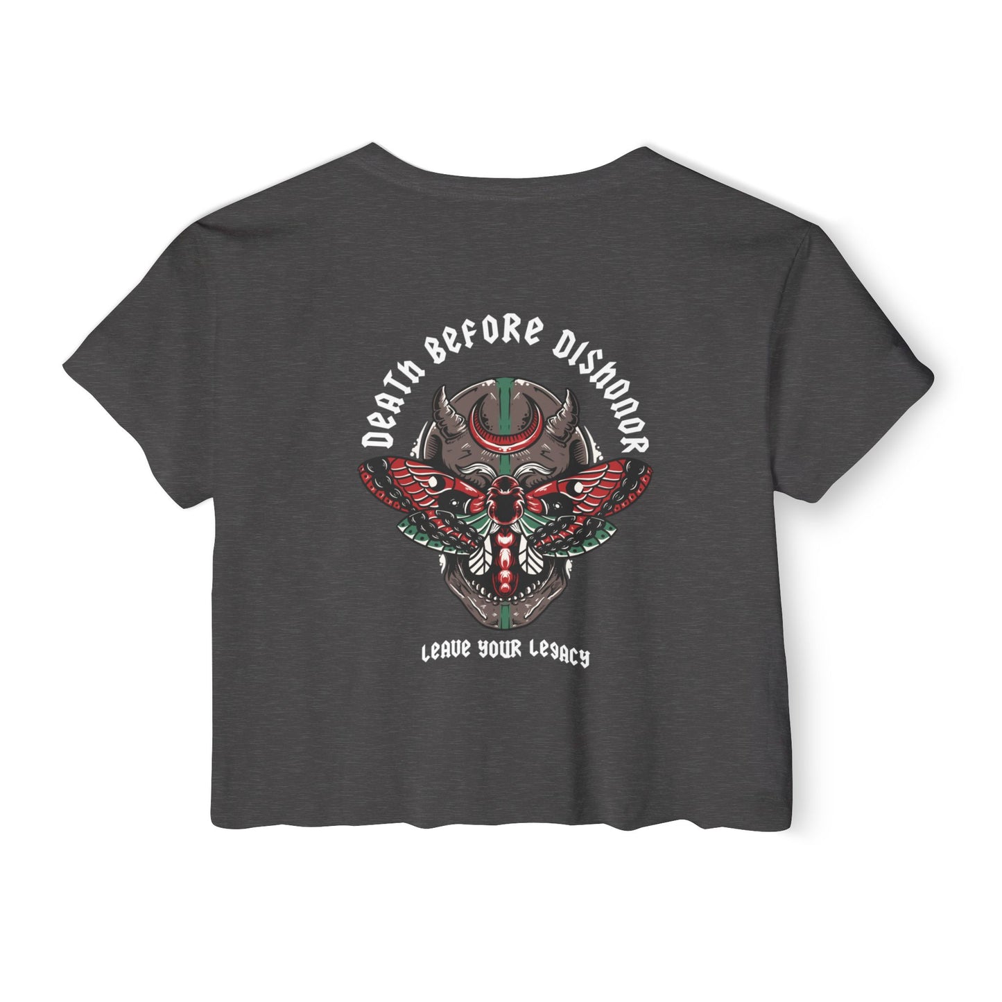 Women's 'Death Before Dishonor' Crop Top