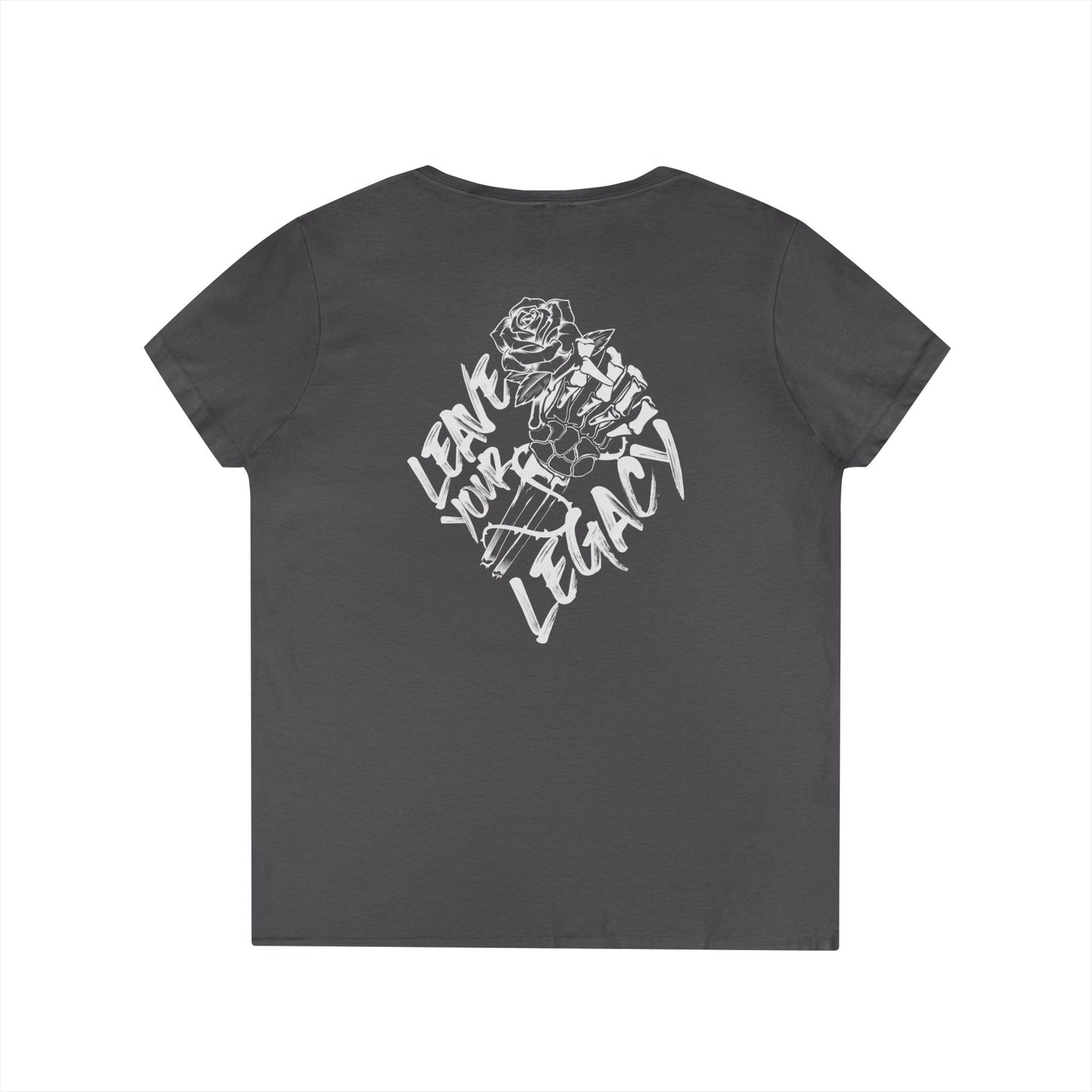 Women's 'Skull Hand' V-Neck T-Shirt