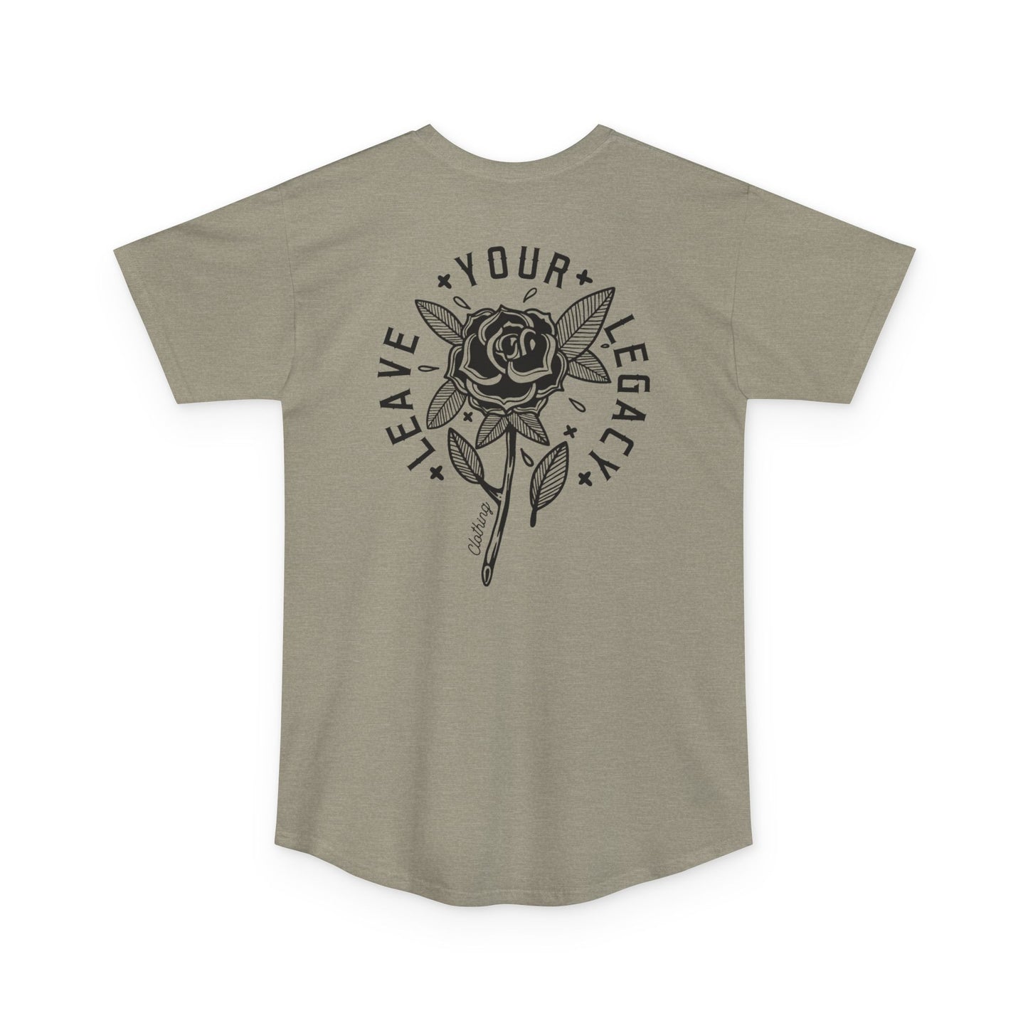 Men's 'Rose Stem' Super Long Body Tee
