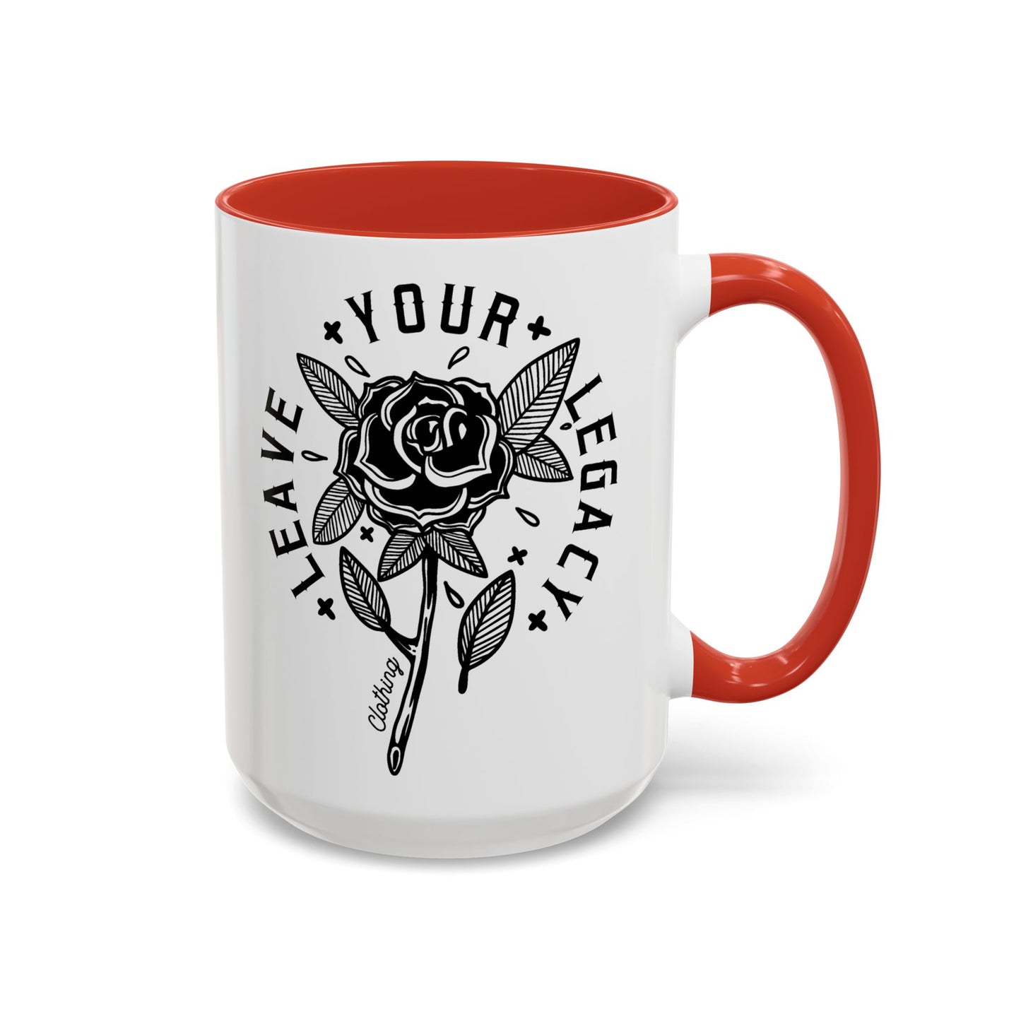 'Rose Stem' 15oz Accent Coffee Mug