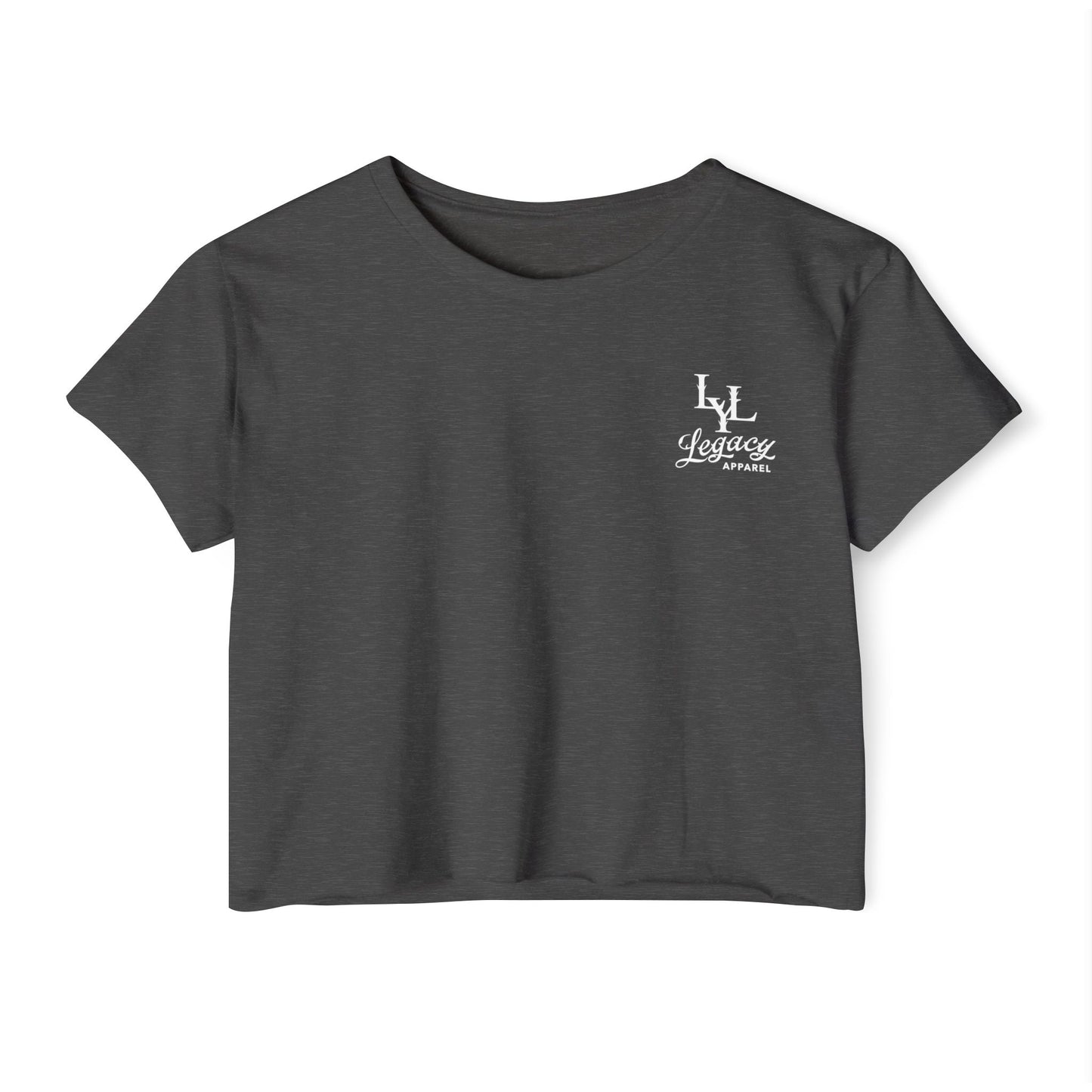 Women's 'Distorted Skull' Crop Top