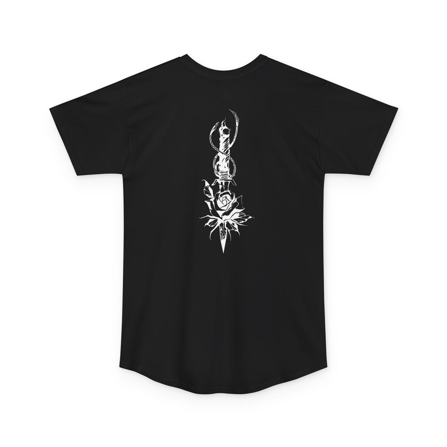 Men's 'Rose & Dagger' Super Long Body Tee