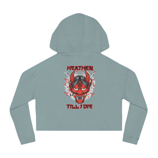 Women's 'Heathen' Cropped Hoodie