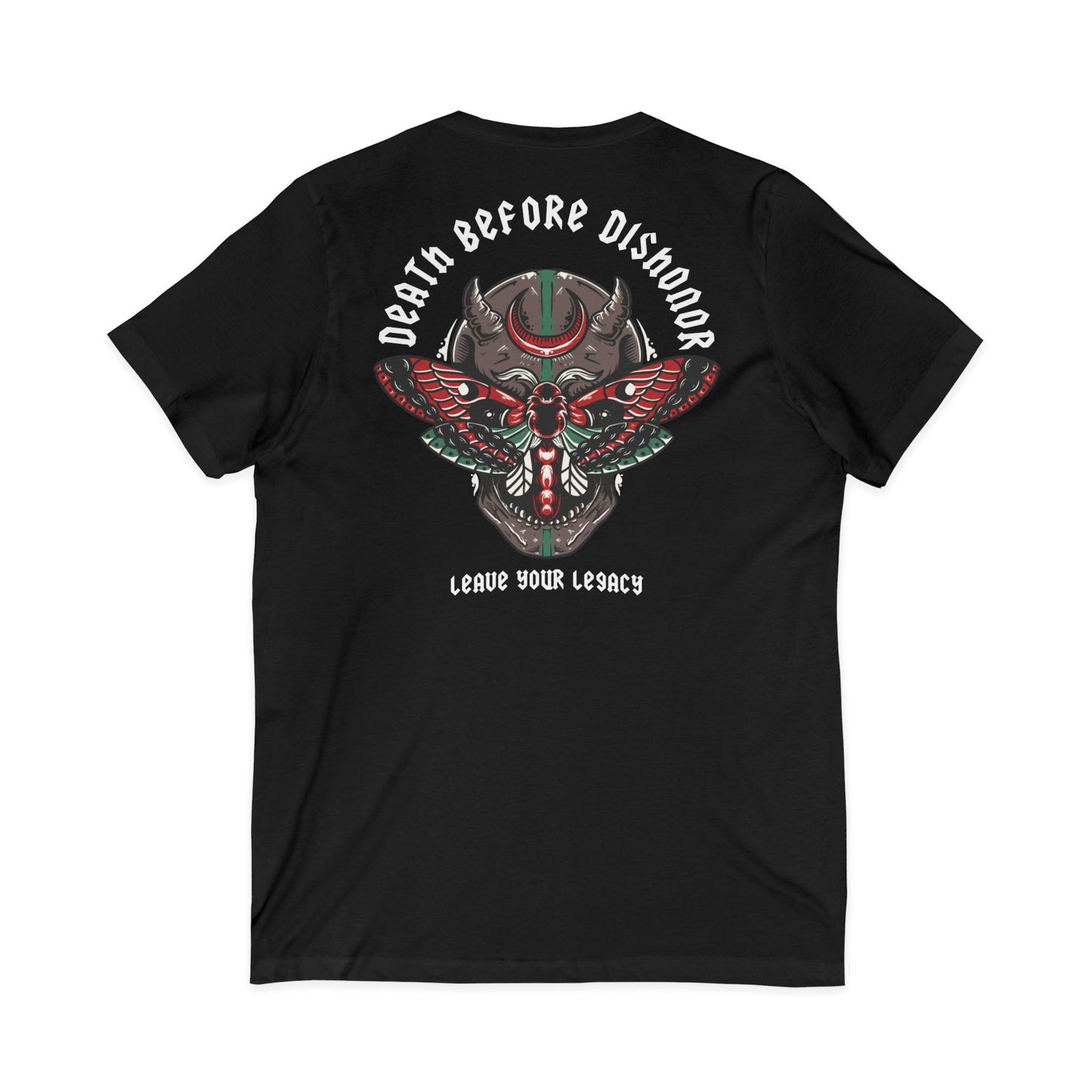 Men's 'Death Before Dishonor' V-Neck T-Shirt