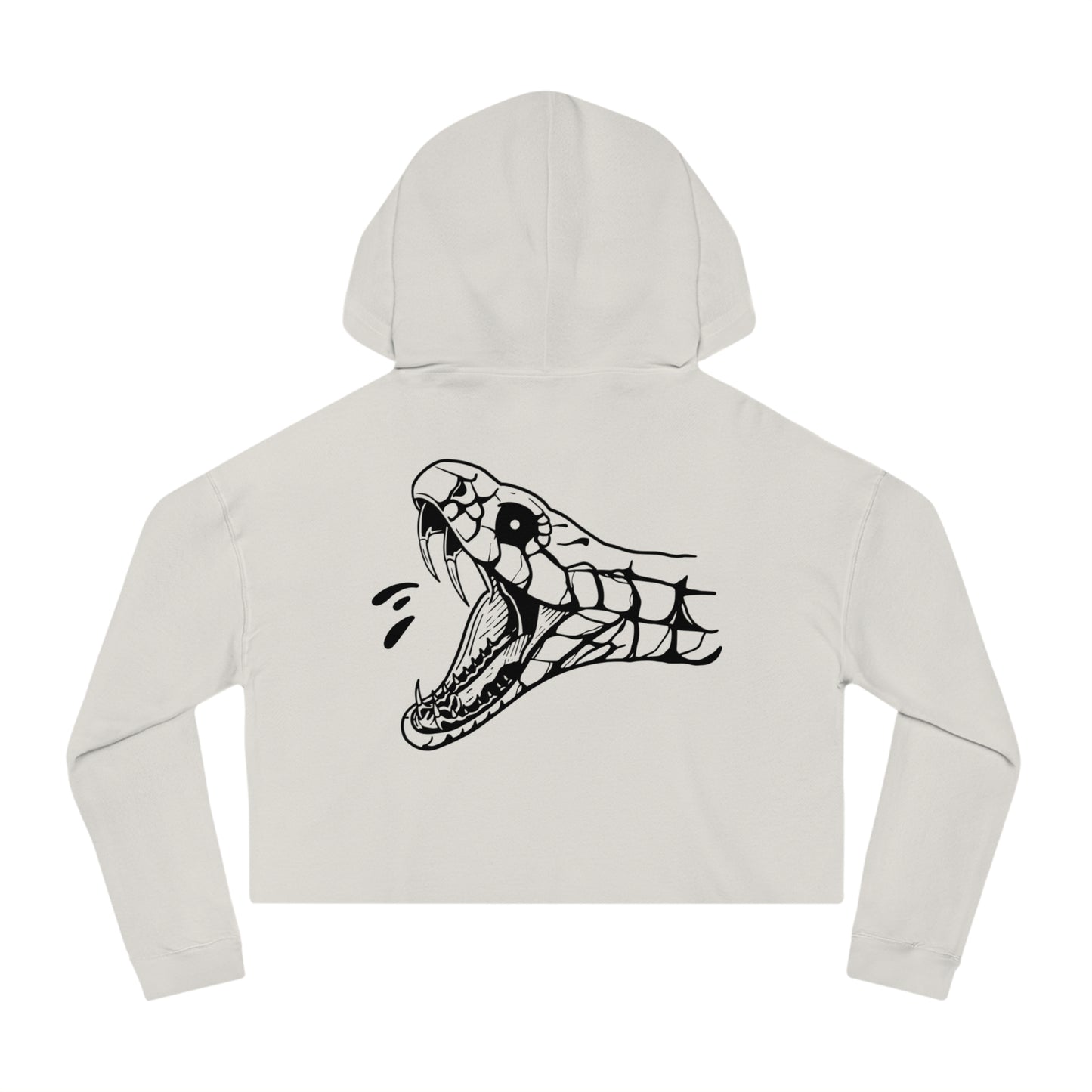Women's 'Snake Head' Cropped Hoodie