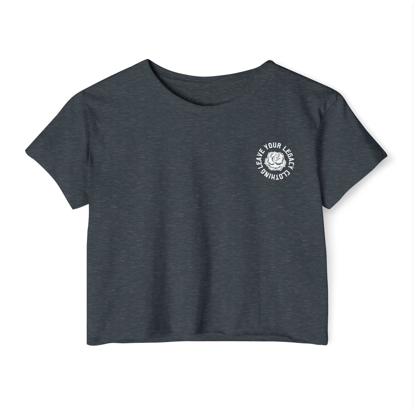 Women's 'Rose Stem' Crop Top