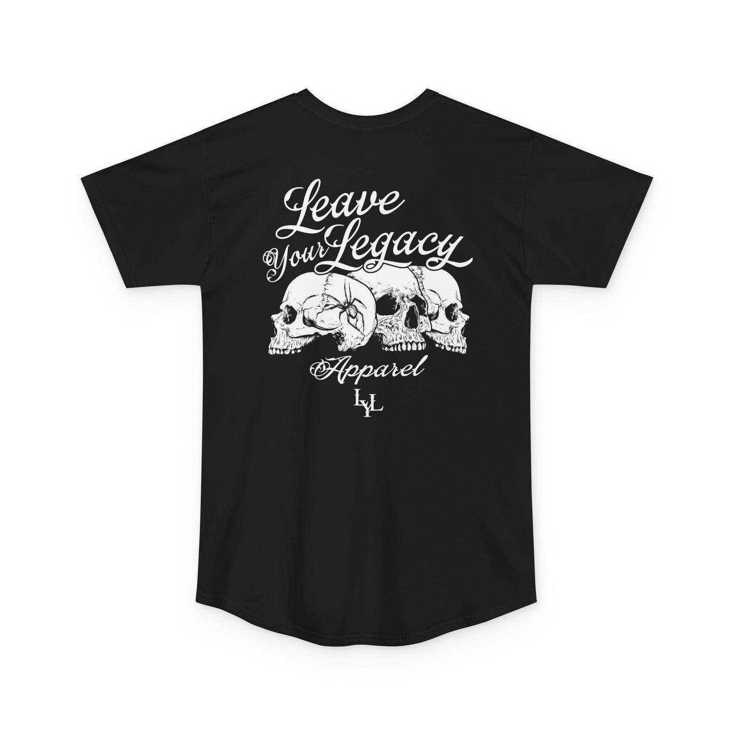 Men's 'Distorted Skull' Long Tee