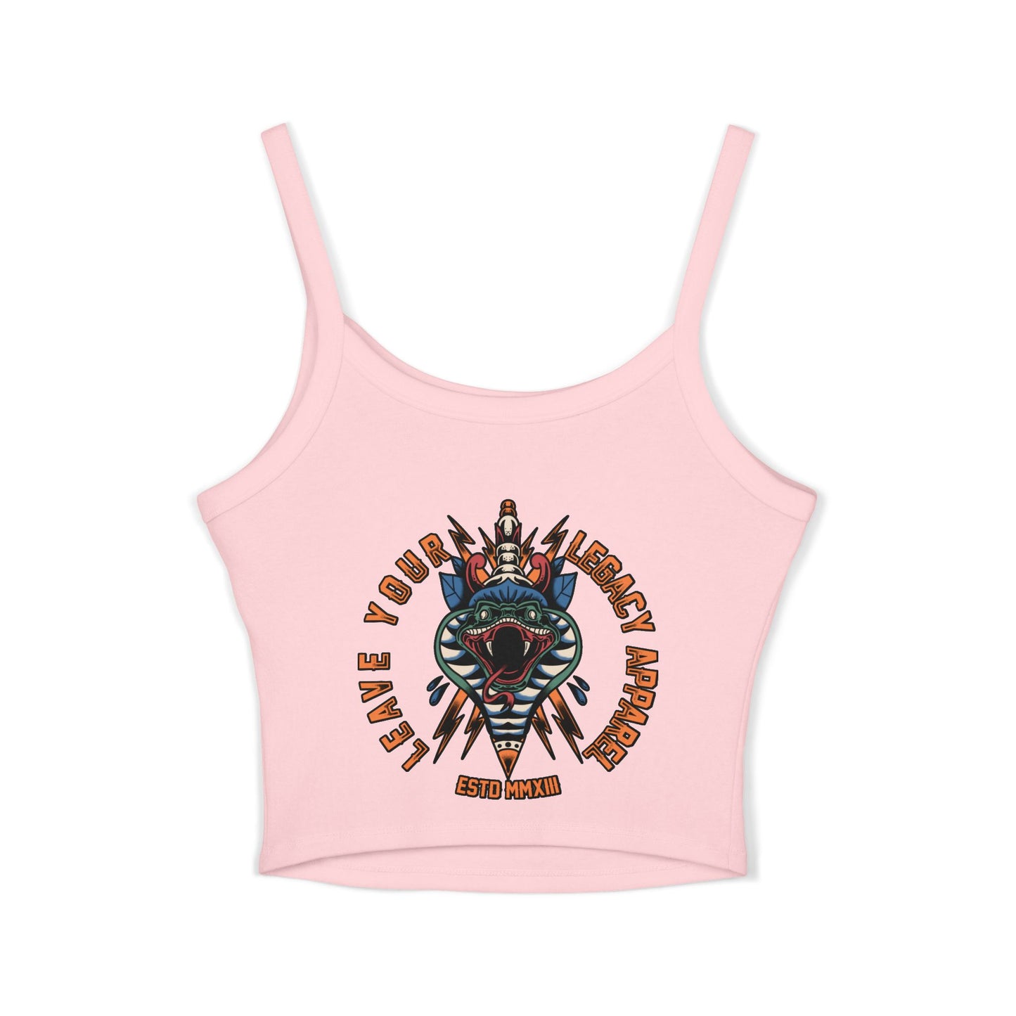 Women's 'Traditional Snake' Spaghetti Strap Tank