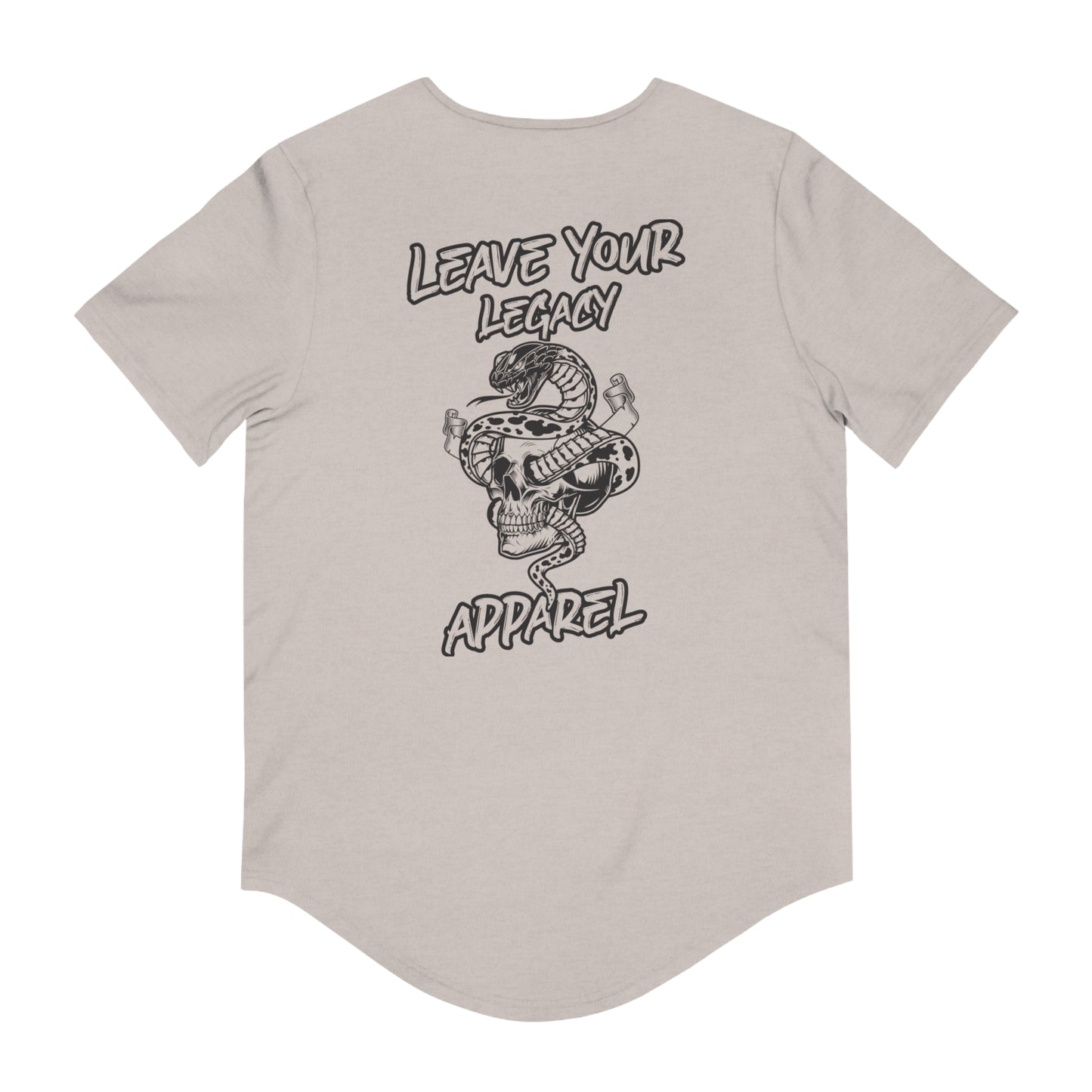 Men's 'Legacy Snake' Curved Hem Long Tee