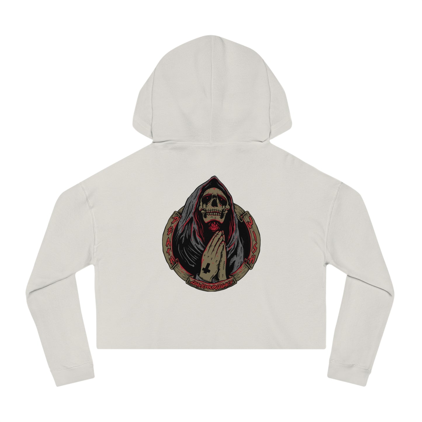 Women's 'Death Wish' Cropped Hoodie