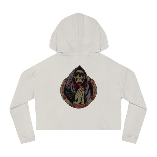 Women's 'Death Wish' Cropped Hoodie