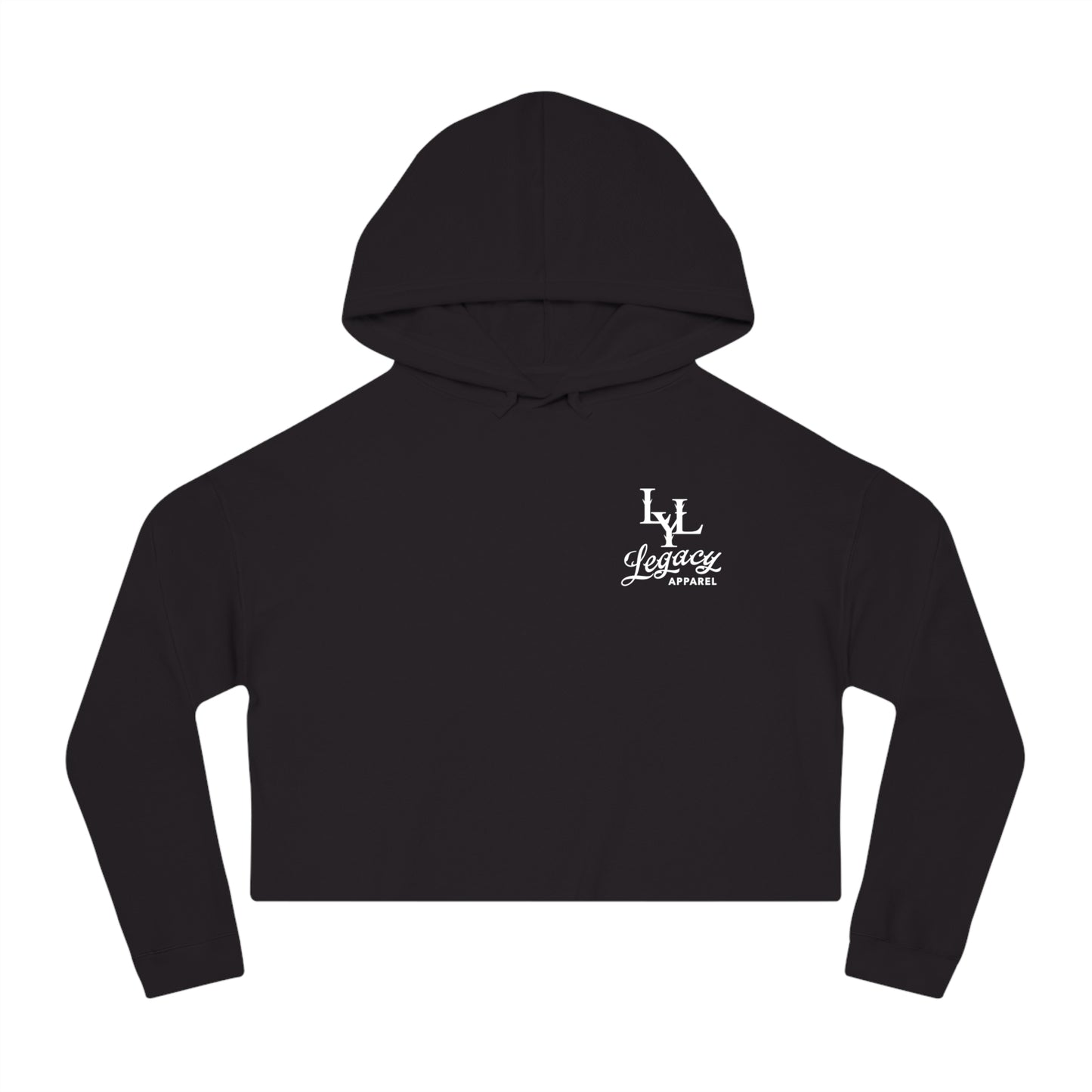 Women's 'Distorted Skull' Cropped Hoodie