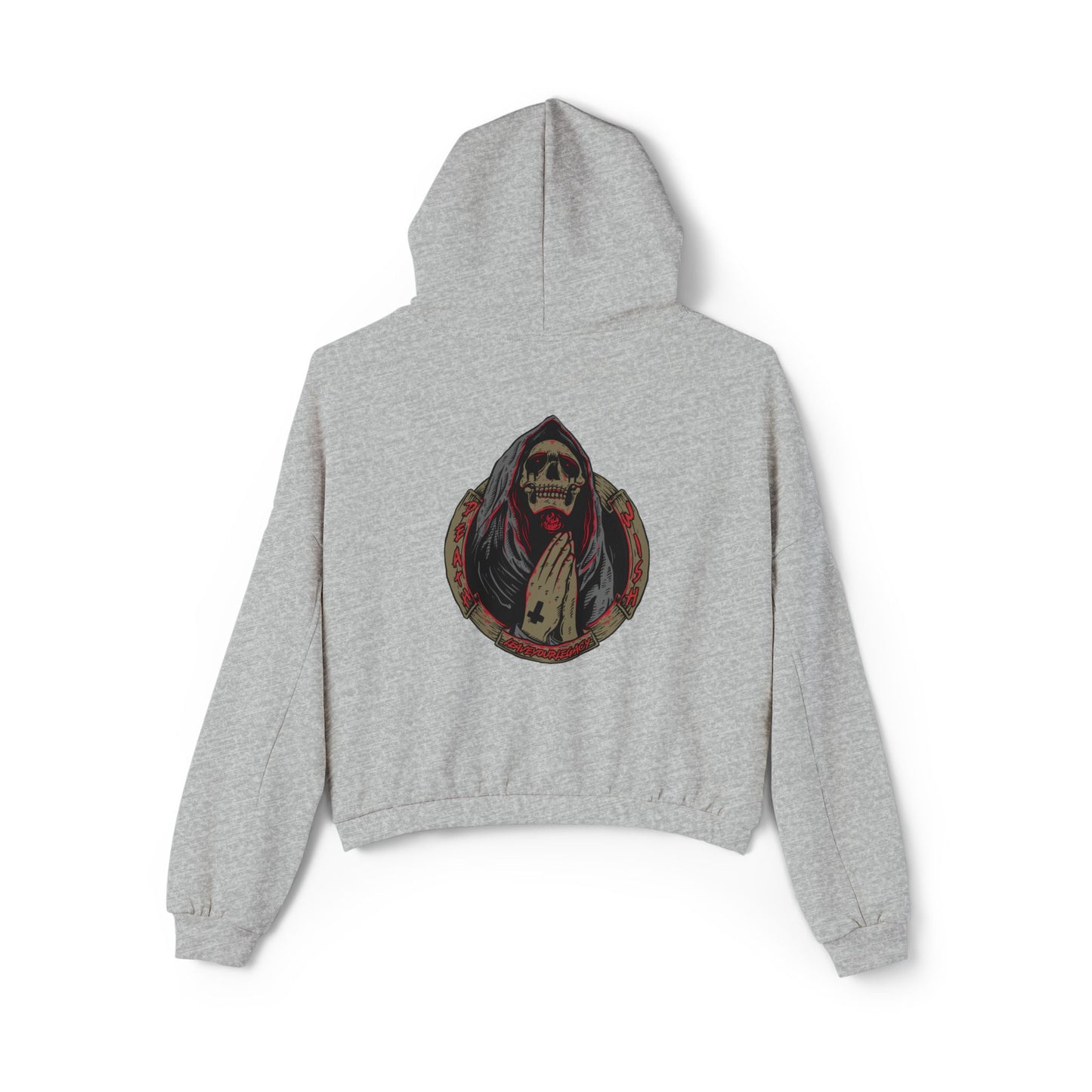 Women's 'Death Wish' Cinched Bottom Hoodie
