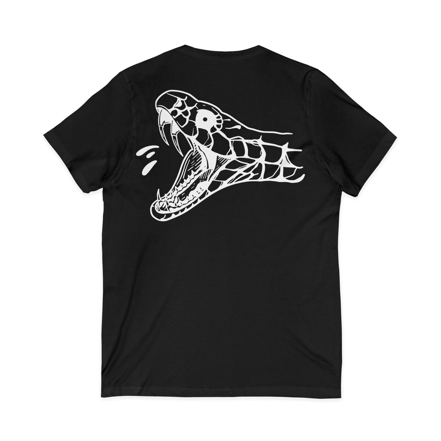 Men's 'Snake Head' V-Neck T-Shirt