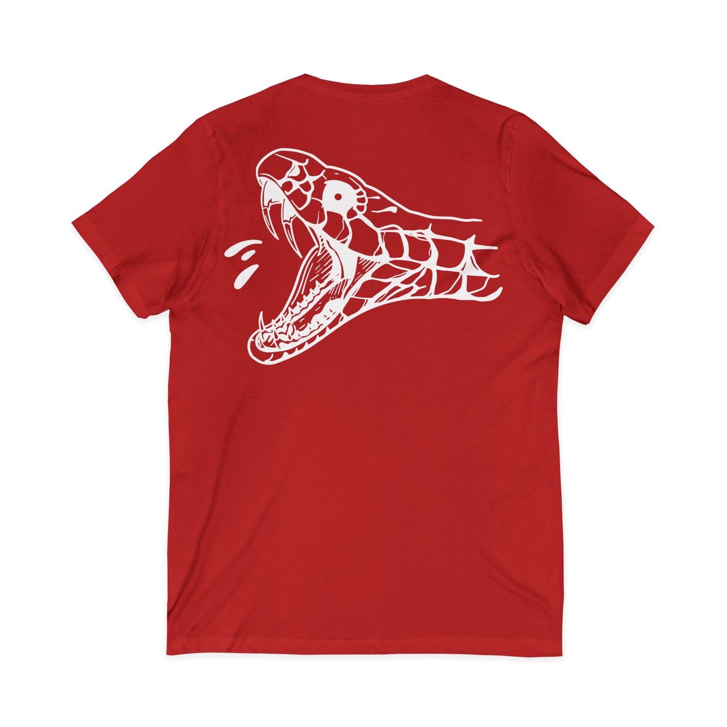 Men's 'Snake Head' V-Neck T-Shirt