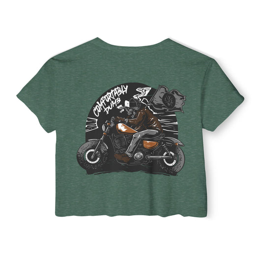 Women's 'Comfortably Dumb ' Crop Top