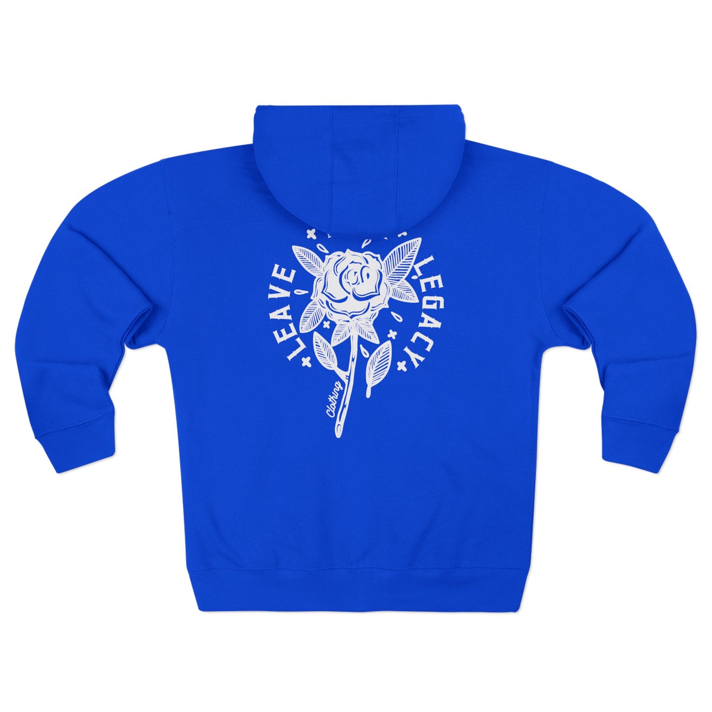 Unisex 'Rose Stem' Zip Hoodie