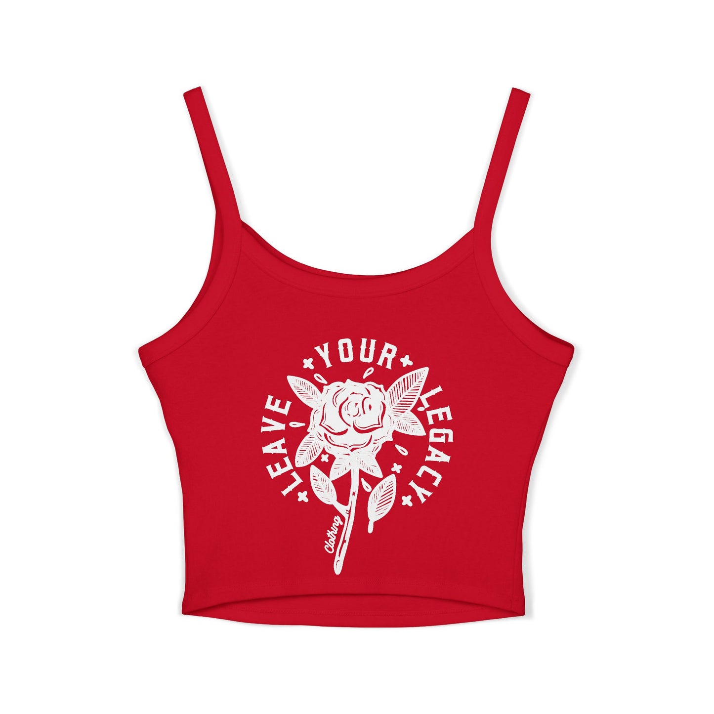 Women's 'Rose Stem' Spaghetti Strap Tank