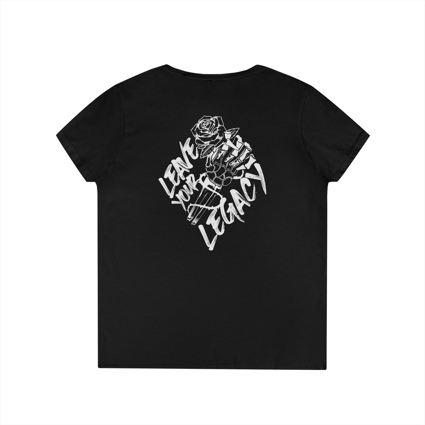 Women's 'Skull Hand' V-Neck T-Shirt