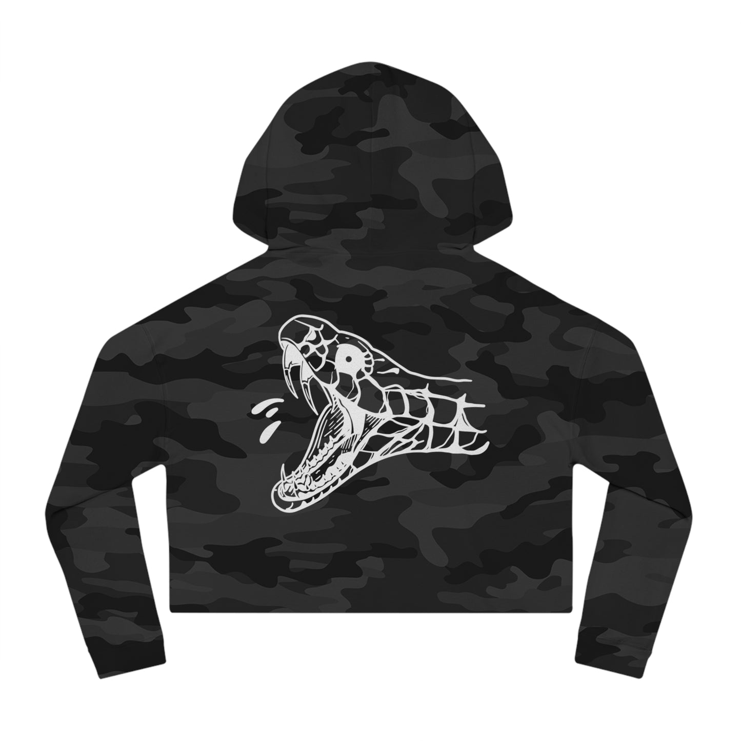 Women's 'Snake Head' Cropped Hoodie