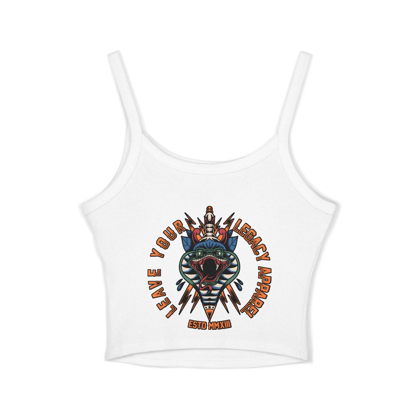Women's 'Traditional Snake' Spaghetti Strap Tank