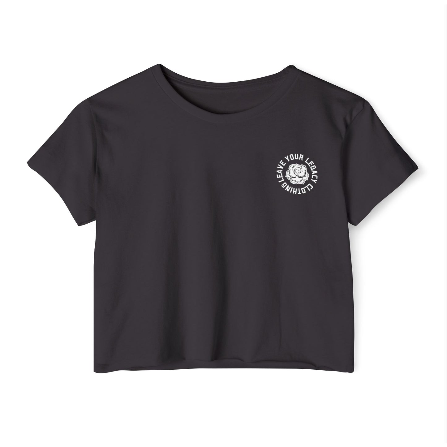 Women's 'Rose Stem' Crop Top