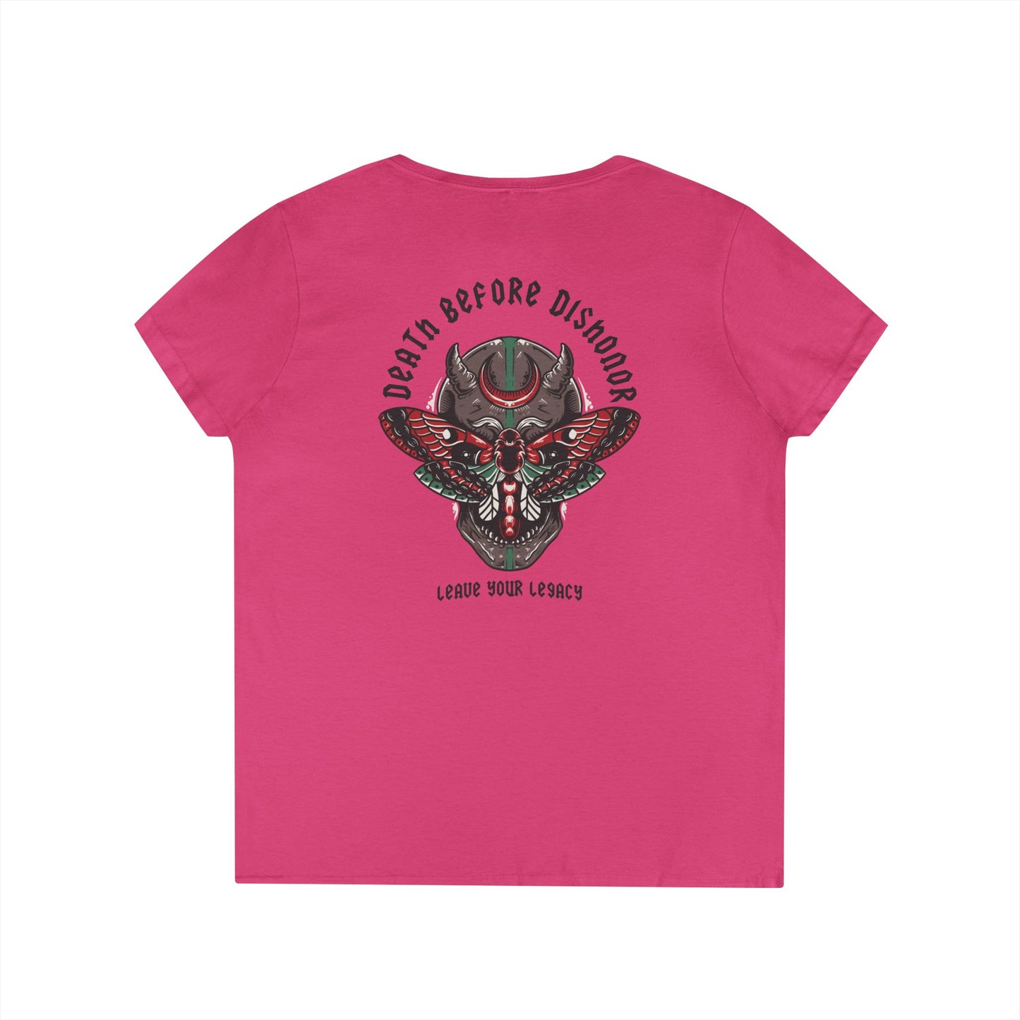 Women's 'Death Before Dishonor' V-Neck T-Shirt