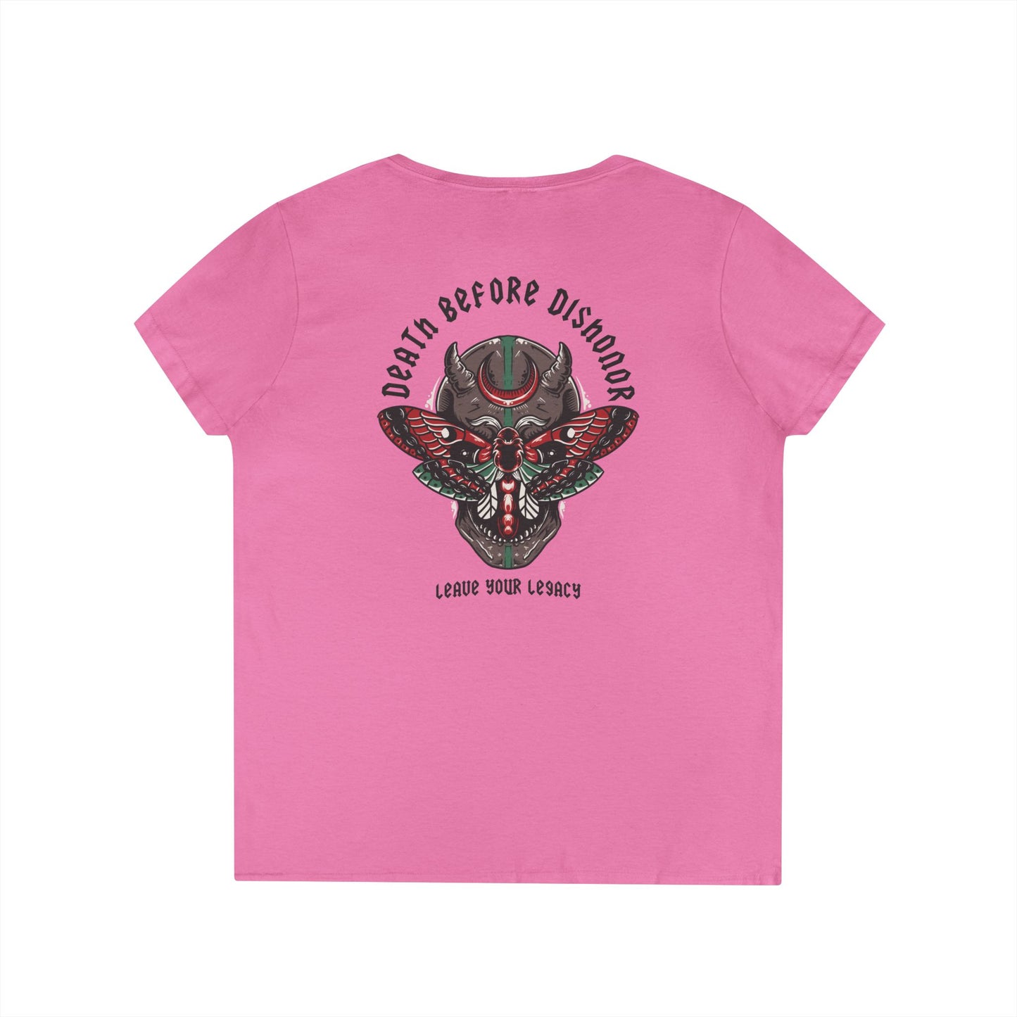 Women's 'Death Before Dishonor' V-Neck T-Shirt