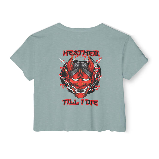 Women's 'Heathen' Crop Top