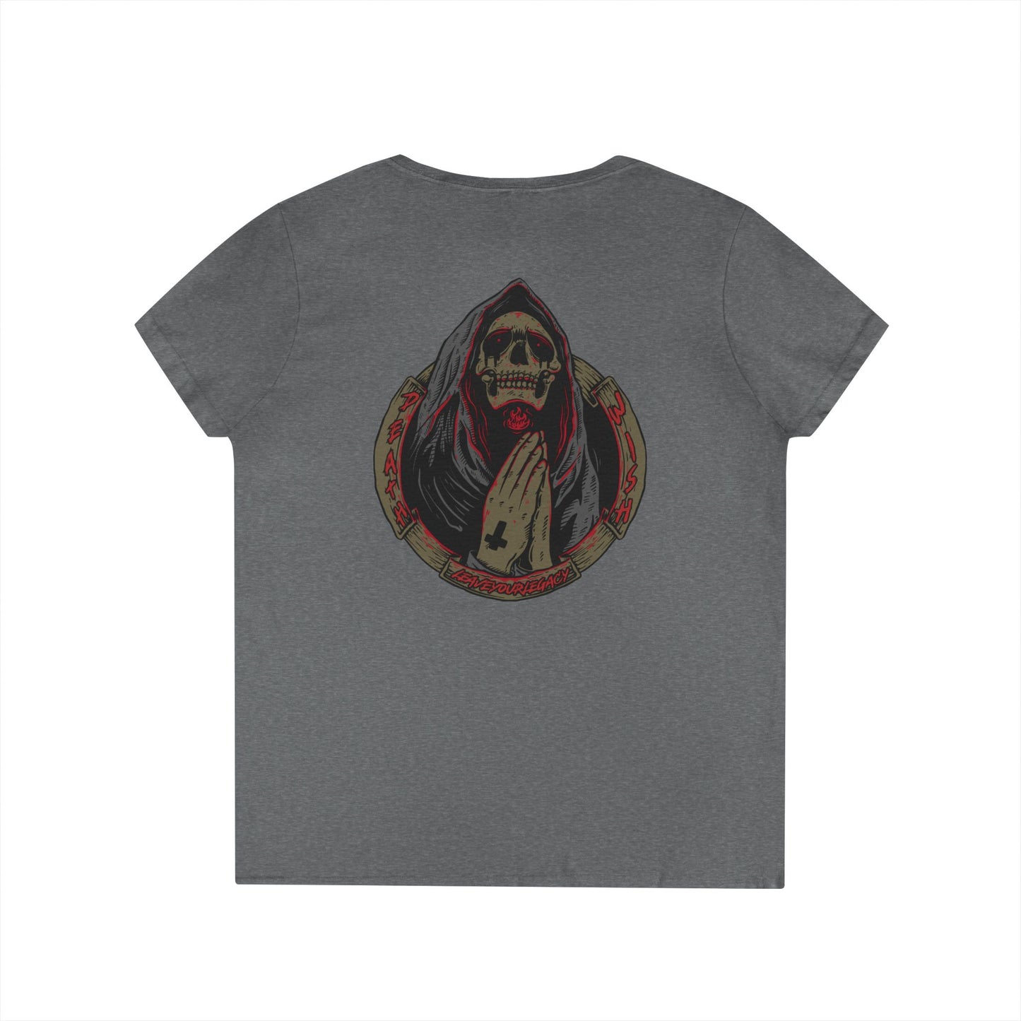 Women's 'Death Wish' V-Neck T-Shirt