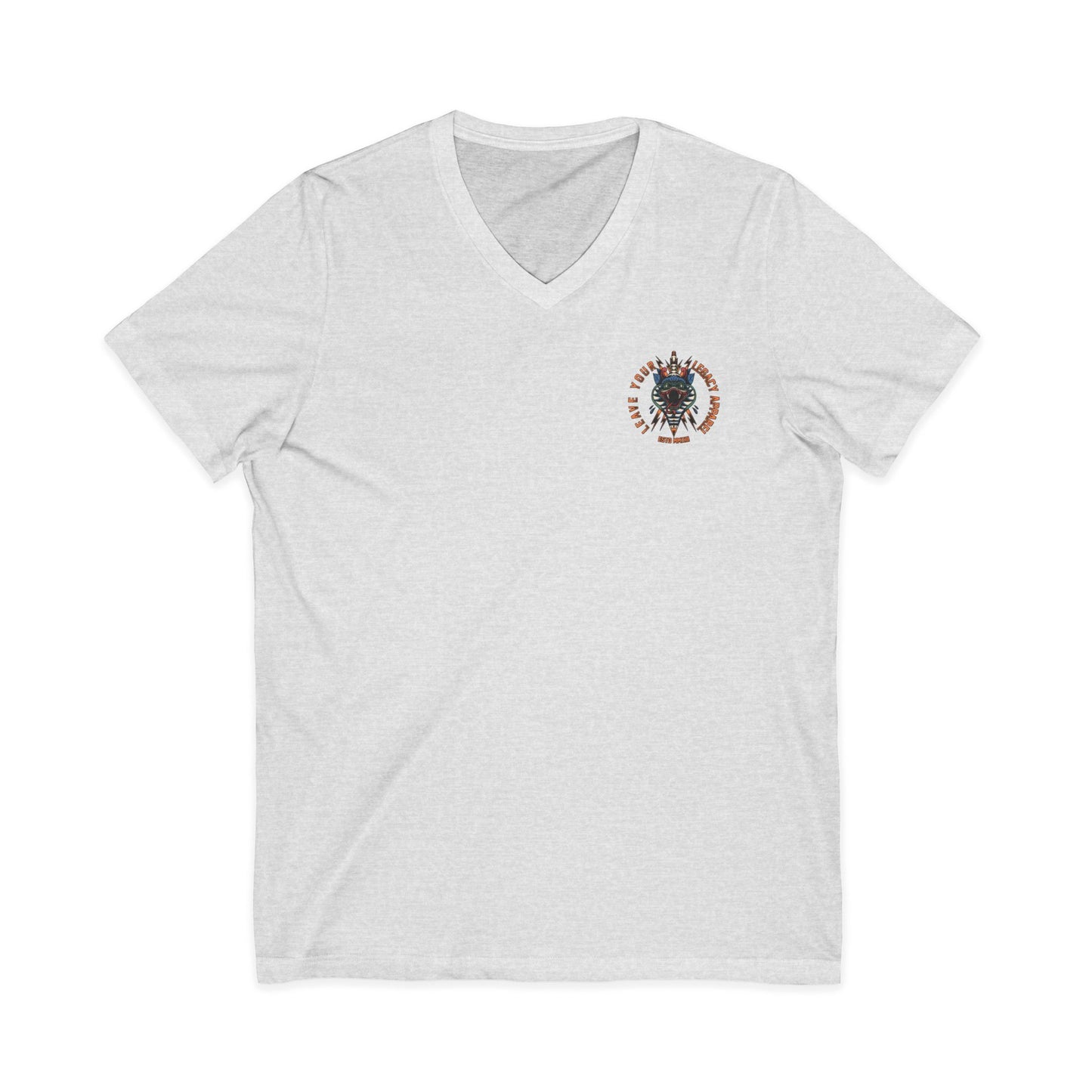 Men's 'Traditional Snake' V-Neck T-Shirt