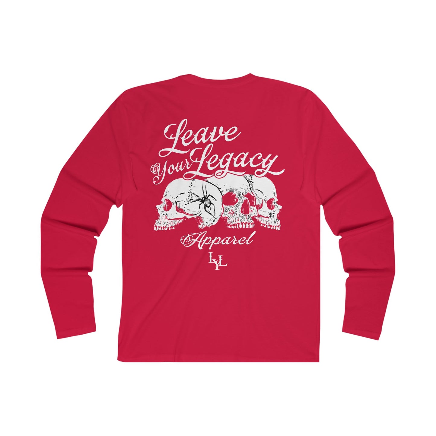 Men's 'Distorted Skull' Light Weight Long Sleeve