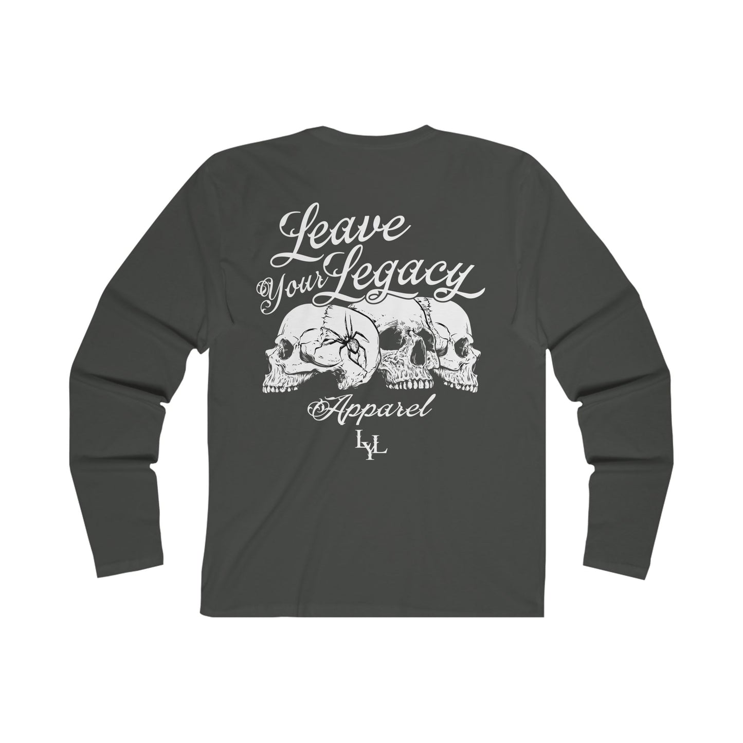 Men's 'Distorted Skull' Light Weight Long Sleeve