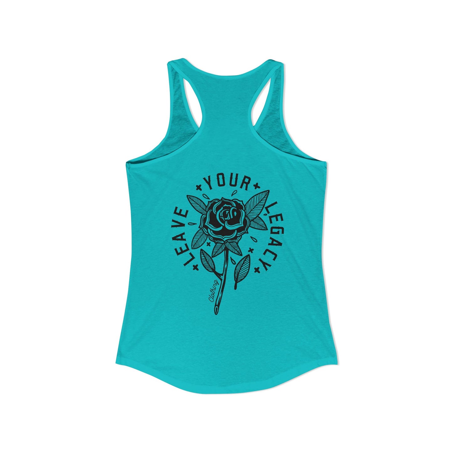 Women's 'Rose Stem' Racerback Tank